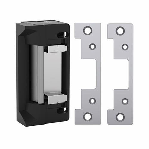 HES 5200C-12/24D-630 Door Electric Strike With Faceplate, 12/24VDC, 0.24/0.12A, 1500 lbs. Static Load, Satin Stainless Steel