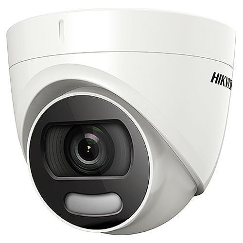 Hikvision DS-2CE72HFT-F28 ColorVu 5MP Fixed Outdoor Analog Turret Camera, 2.8mm Lens