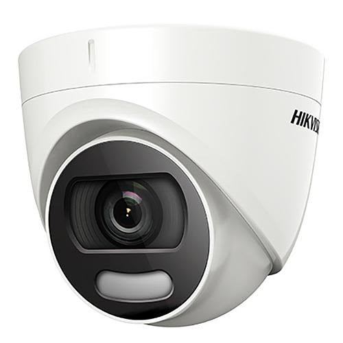Hikvision DS-2CE72DFT-F28 2MP ColorVu Fixed Outdoor Turret Camera, 2.8mm Lens
