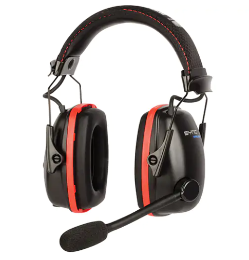 Honeywell RWS-53016 Wireless Hearing Protector Earmuffs With Bluetooth® Audio, Headband Style, 25 dB