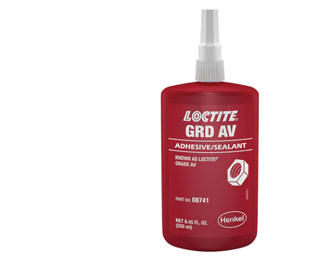 Loctite Letter Grade AV Threadlocker, Red, High, 250 ml, Bottle