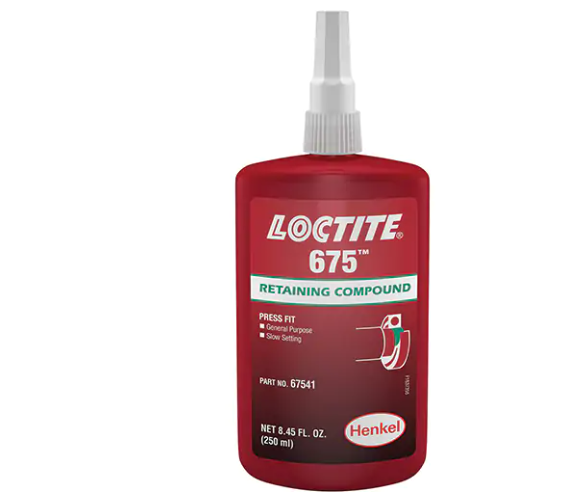 Loctite 135533 675 Threadlocker, 250 ml, Bottle, Green