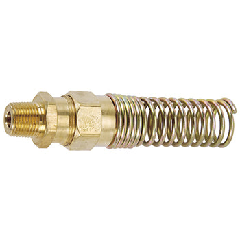 3/8" Male Pipe (NPT) X 3/8" Air Brake Hose Fitting With Spring