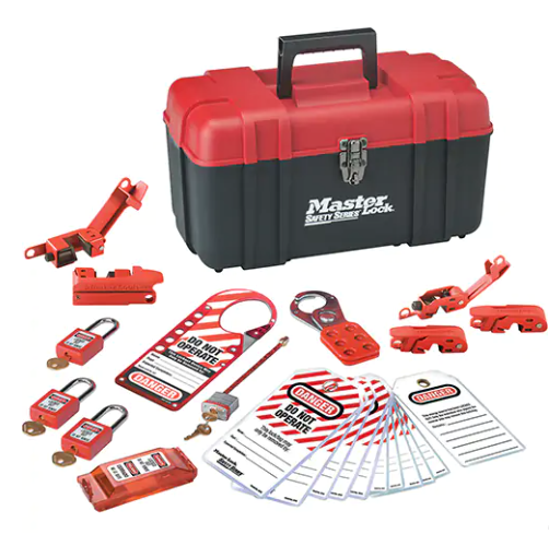 Master Lock 1457E410KA Group Safety Lockout Kit - Zenex™ Padlock, Electrical Kit, 25 Components
