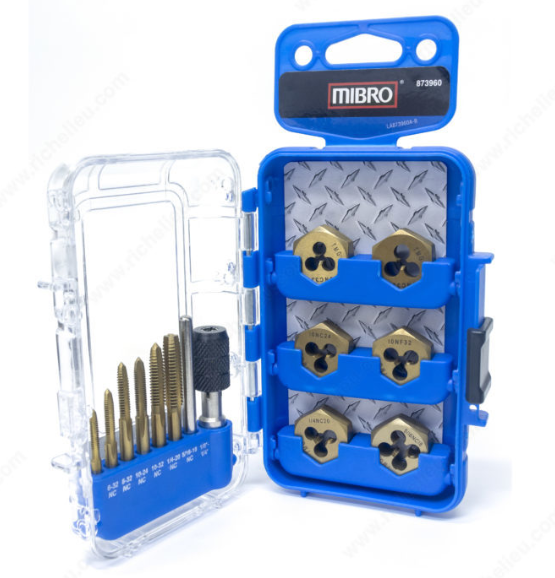 Mibro 873960BLUE Tap & Die Set, 13 Pieces