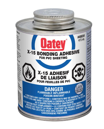 Oatey 48034 X-15 Bonding Adhesive, 16 oz