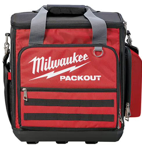 Milwaukee 48-22-8300 Packout™ Tech Bag, Ballistic Nylon, 58 Pockets, Black/Red