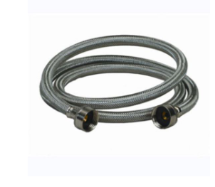 Proflo PF146815 3/4 in. FGHT Stainless Steel Washing Machine Reinforced Flexible Hose, Stainless Steel