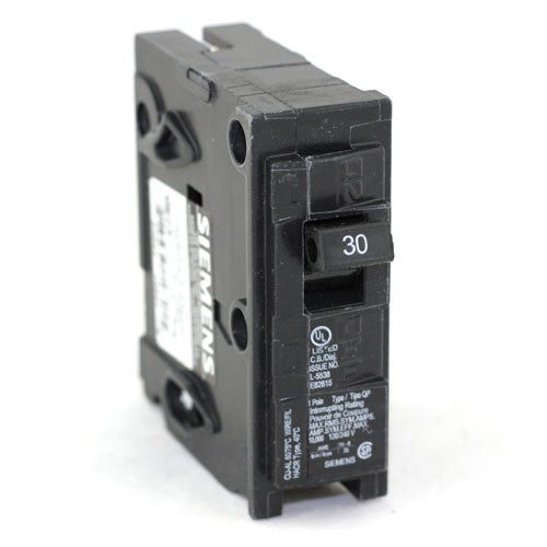 Siemens Q130 Plug In Circuit Breaker, 1-Pole, 120/240VAC, 30 Amp, Type QP