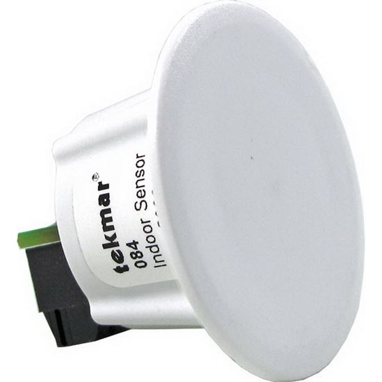 Tekmar 084 WhPC ABS Plastic Indoor Sensor For Remote Temperature Sensing, 0 - 90% RH, -60 to 140F