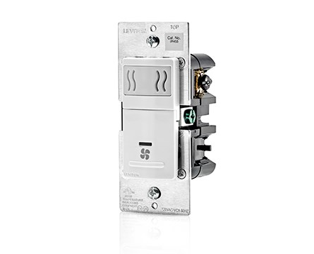 Leviton IPHS5-1LW Humidity Sensor & Fan Control 1-Pole 5A, 120V, White