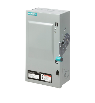Siemens ID361NF Industrial Duty, Toggle, Non-Fused, Single Throw Disconnect Safety Switch 30 A, 600 V, 3 P, Steel NEMA 1