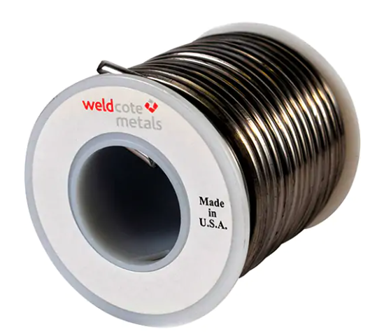 Weldcote Metals 955332X1SP Common Solder, Lead-Free, 95% Tin 5% Antimony, Solid Core, 0.09375" Dia.