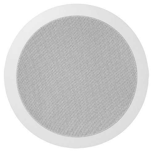 Speco SPG66T 86 Series 6 in. 70, 25V Modern Grille In-Ceiling Contractor Speaker, Off-White