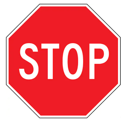 Accuform Signs "Stop" Sign, 24" x 24", Aluminum, English With Pictogram