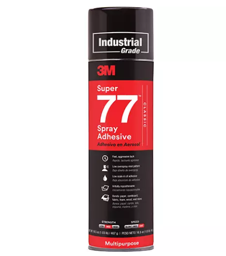 3M Super 77™ Spray Adhesive, Clear, Aerosol Can (Minimum Order: 5)