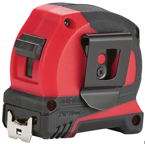 Milwaukee 48-22-6616 Compact Tape Measure, 25 mm x 16', Imperial Graduations