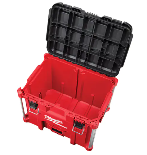 Milwaukee Packout™ XL Tool Box, 21-4/5" W x 15-1/2" D x 16-9/10" H, Black/Red