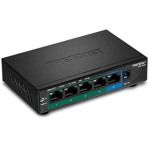 TRENDnet TPE-TG52 5-Port Gigabit PoE+ Switch, 32W, 10Gbps