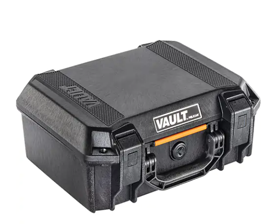 Pelican VCV200-0020-BLK Vault V200 Medium Case, Hard Case