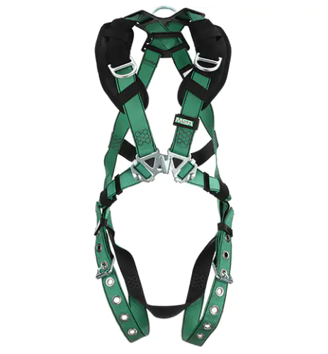 MSA 10197219 V-Form™ Safety Full Body Harness, CSA Certified, Class AE, Large/Medium, 400 lbs. Cap.