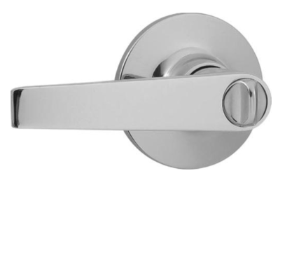 Weiser SL3000WI Safe Lock Residential Privacy Lockset, Winston Lever, Satin Chrome