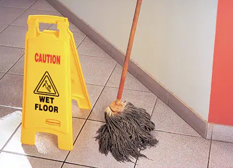 Rubbermaid "Wet Floor" Safety Signs, English with Pictogram (Min Ord: 4)