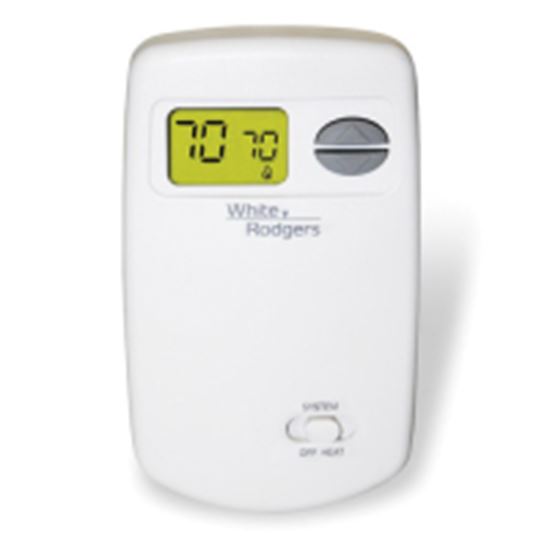 White Rodgers 1E78-140 70 Series Digital Non-Programmable Thermostat, 1H, mV - 30 VAC